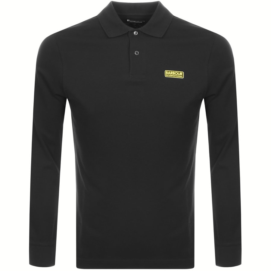 Alternative Image for ProductBarbour International Long Sleeved Polo Black1